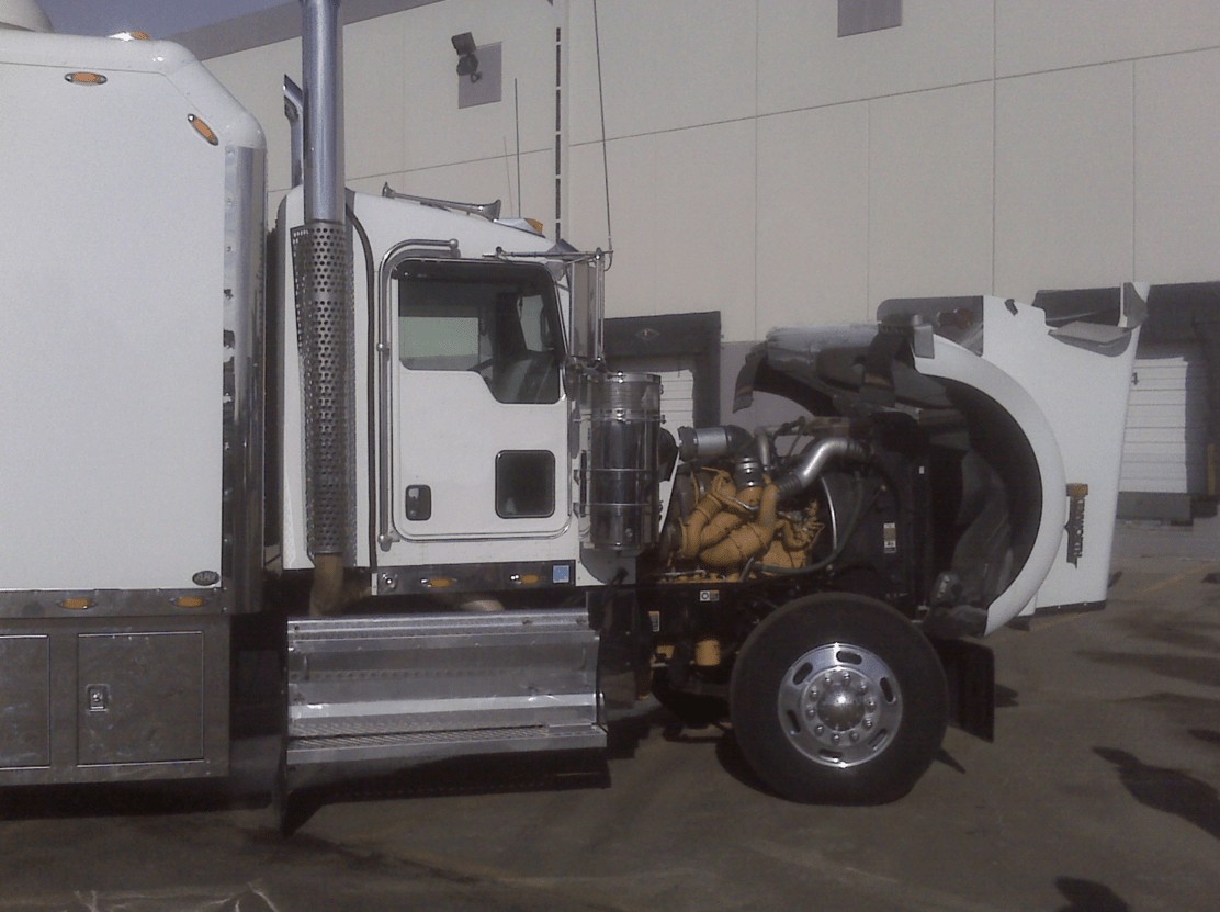 this image shows on-site truck repair in McKinney, TX